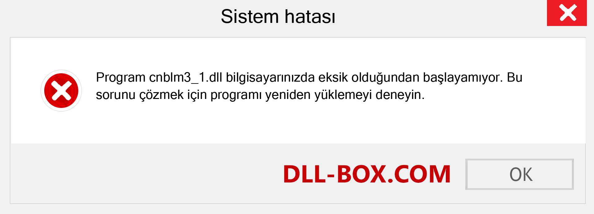 cnblm3_1.dll dosyası eksik mi? Windows 7, 8, 10 için İndirin - Windows'ta cnblm3_1 dll Eksik Hatasını Düzeltin, fotoğraflar, resimler